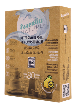 Ekologiczne listki do zmywarki Essentia - do 80 cykli zmywania